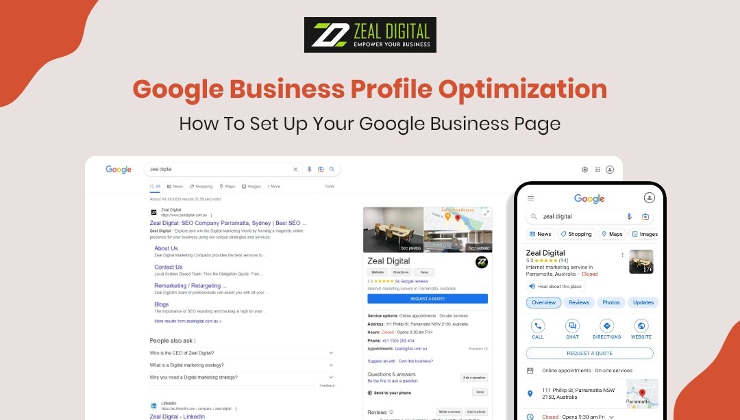 Google Business Profile Optimization – How To Set Up Your Google Business Page